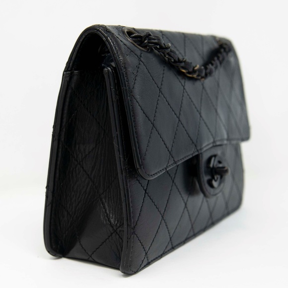 Chanel Vintage Small Lambskin So Black Flap Bag - Picture 13 of 15